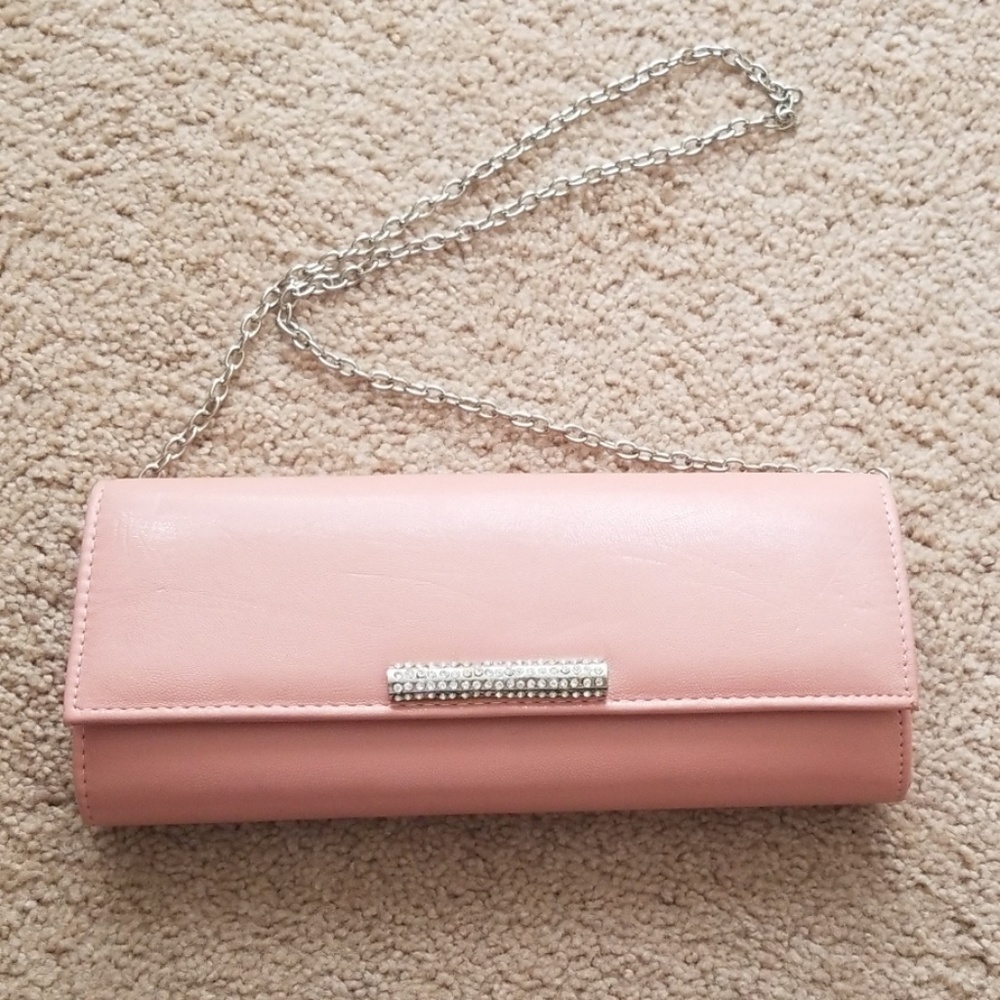 Pink Aldo clutch